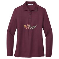 Ladies Silk Touch Long Sleeve Polo Thumbnail