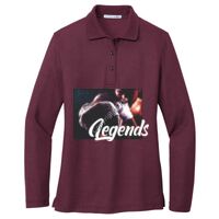 Ladies Silk Touch Long Sleeve Polo Thumbnail