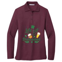 Ladies Silk Touch Long Sleeve Polo Thumbnail