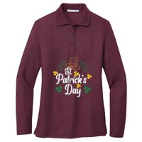 Ladies Silk Touch Long Sleeve Polo Thumbnail