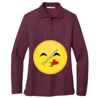 Ladies Silk Touch Long Sleeve Polo Thumbnail