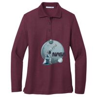 Ladies Silk Touch Long Sleeve Polo Thumbnail