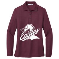 Ladies Silk Touch Long Sleeve Polo Thumbnail