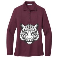 Ladies Silk Touch Long Sleeve Polo Thumbnail