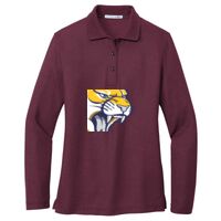 Ladies Silk Touch Long Sleeve Polo Thumbnail