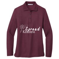 Ladies Silk Touch Long Sleeve Polo Thumbnail