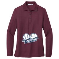 Ladies Silk Touch Long Sleeve Polo Thumbnail