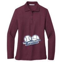 Ladies Silk Touch Long Sleeve Polo Thumbnail