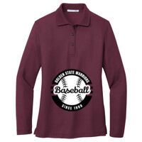 Ladies Silk Touch Long Sleeve Polo Thumbnail