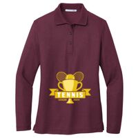 Ladies Silk Touch Long Sleeve Polo Thumbnail