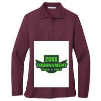 Ladies Silk Touch Long Sleeve Polo Thumbnail