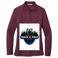 Ladies Silk Touch Long Sleeve Polo Thumbnail