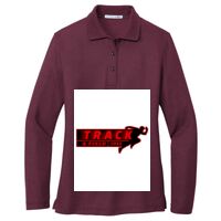 Ladies Silk Touch Long Sleeve Polo Thumbnail