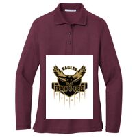 Ladies Silk Touch Long Sleeve Polo Thumbnail