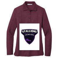 Ladies Silk Touch Long Sleeve Polo Thumbnail
