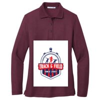 Ladies Silk Touch Long Sleeve Polo Thumbnail