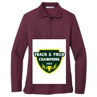 Ladies Silk Touch Long Sleeve Polo Thumbnail