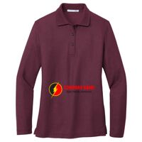 Ladies Silk Touch Long Sleeve Polo Thumbnail