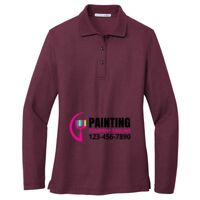 Ladies Silk Touch Long Sleeve Polo Thumbnail