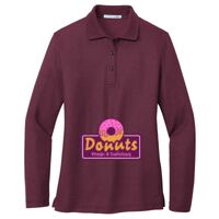 Ladies Silk Touch Long Sleeve Polo Thumbnail