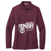 Ladies Silk Touch Long Sleeve Polo Thumbnail