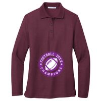 Ladies Silk Touch Long Sleeve Polo Thumbnail