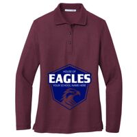 Ladies Silk Touch Long Sleeve Polo Thumbnail