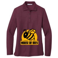Ladies Silk Touch Long Sleeve Polo Thumbnail