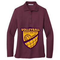 Ladies Silk Touch Long Sleeve Polo Thumbnail