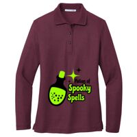 Ladies Silk Touch Long Sleeve Polo Thumbnail