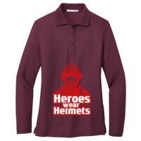 Ladies Silk Touch Long Sleeve Polo Thumbnail