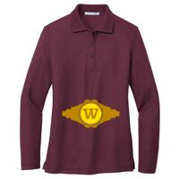 Ladies Silk Touch Long Sleeve Polo Thumbnail