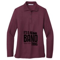 Ladies Silk Touch Long Sleeve Polo Thumbnail