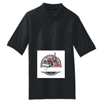 Tall Silk Touch Polo with Pocket Thumbnail