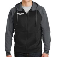 Sport Wick ® Varsity Fleece Full Zip Hooded Jacket Thumbnail