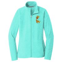 Ladies Heather Microfleece Full Zip Jacket Thumbnail