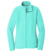Ladies Heather Microfleece Full Zip Jacket Thumbnail