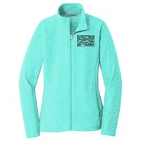 Ladies Heather Microfleece Full Zip Jacket Thumbnail