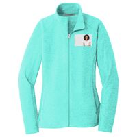 Ladies Heather Microfleece Full Zip Jacket Thumbnail