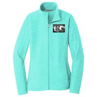 Ladies Heather Microfleece Full Zip Jacket Thumbnail