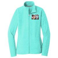 Ladies Heather Microfleece Full Zip Jacket Thumbnail