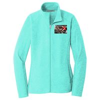 Ladies Heather Microfleece Full Zip Jacket Thumbnail