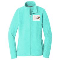 Ladies Heather Microfleece Full Zip Jacket Thumbnail