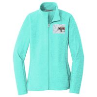 Ladies Heather Microfleece Full Zip Jacket Thumbnail