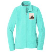 Ladies Heather Microfleece Full Zip Jacket Thumbnail