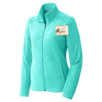 Ladies Heather Microfleece Full Zip Jacket Thumbnail