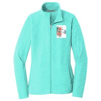 Ladies Heather Microfleece Full Zip Jacket Thumbnail