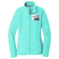 Ladies Heather Microfleece Full Zip Jacket Thumbnail