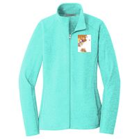 Ladies Heather Microfleece Full Zip Jacket Thumbnail